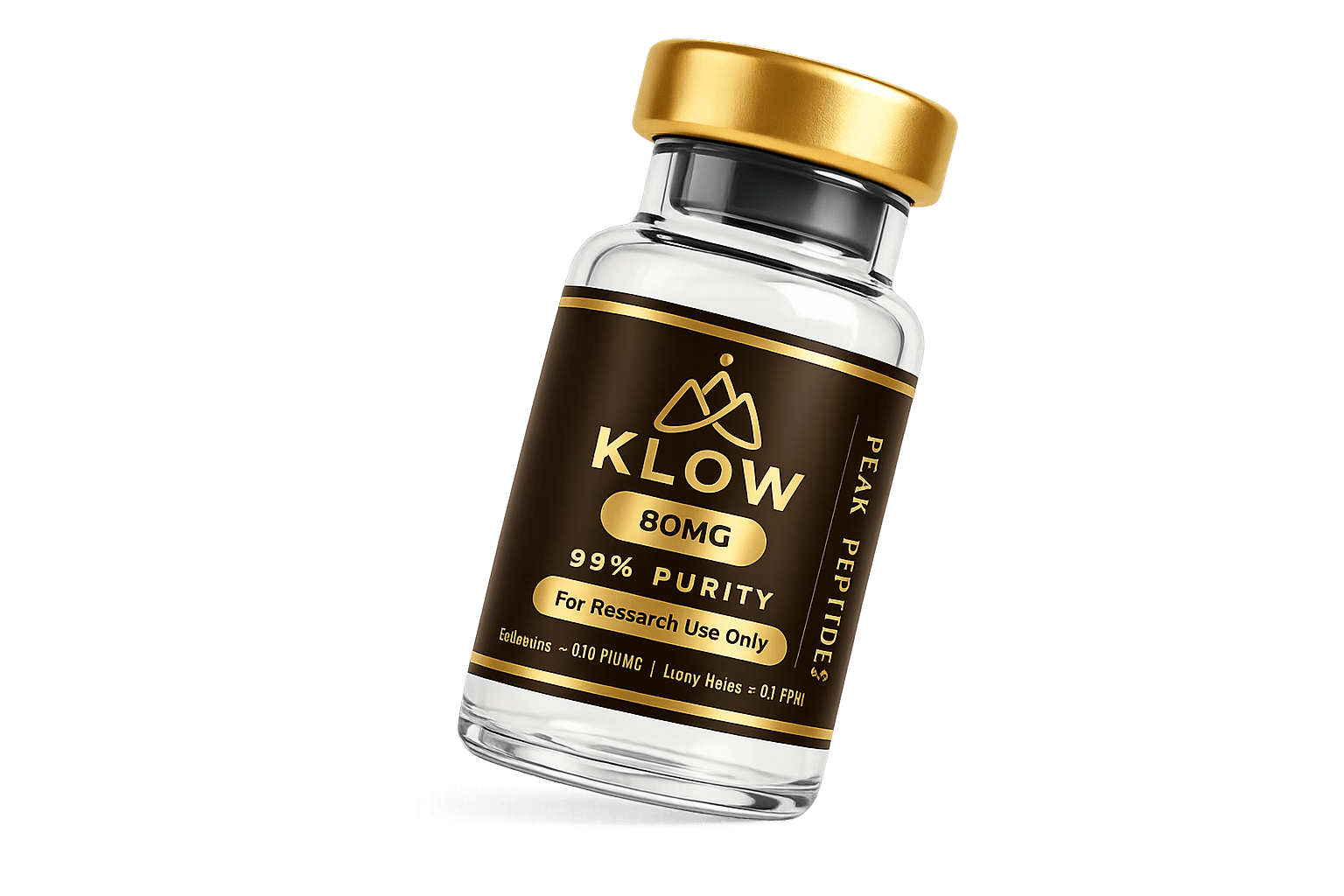 Peak Peptides research vial, 99% purity